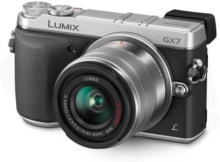 Aparat cyfrowy Panasonic Lumix DMC-GX7 Srebrny + 14-42mm
