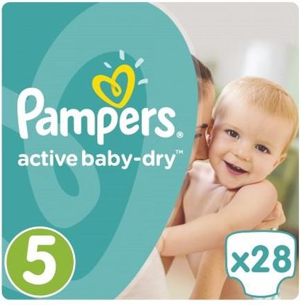 Pampers Active Baby-Dry Rozmiar 5 (Junior), 28 Pieluszek