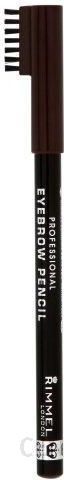  Rimmel Professional Eyebrow Pencil kredka do brwi odcień 001 Dark Brown 1,4 g