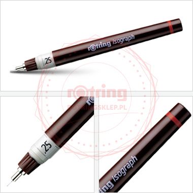 rOtring - Reserve-pen voor isograf-inktpennen, 0,25 mm