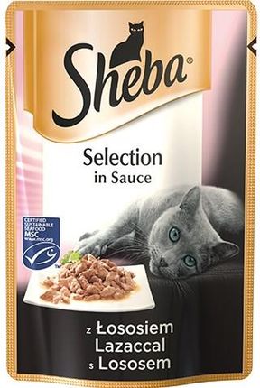 Sheba Selection in Sauce z Łososiem saszetka 85g