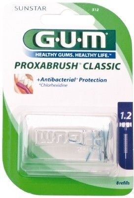 GUM Proxabrush Classic wymienne końcówki 12mm 8szt.