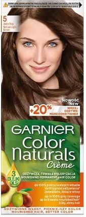 Garnier Color Naturals Creme odżywcza farba do włosów 5 Jasny brąz