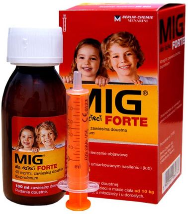 MIG Forte zawiesina doustna dla dzieci 40mg/ml 100ml