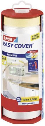 Tesa Easy Cover Folia z taśmą malarską Premium jasnokremowy (56769)