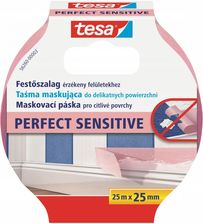 Zdjęcie Tesa Taśma maskująca PROFESSIONAL Sensitive 25m x 25mm różowy (56260) - Lublin