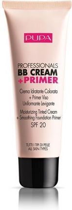 Pupa Professionals BB Cream&Primer SPF20 Baza pod makijaż do wszystkich typów cery 002 Sand 50ml
