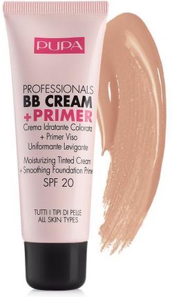 Pupa Professionals BB Cream&Primer SPF20 baza pod makijaż do wszystkich typów cery 001 Nude 50ml