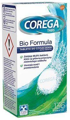 Corega Tabs Bio Formula Tabletki do czyszczenia protez zębowych 8szt.