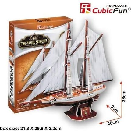 Cubic Fun 3D Two-Mastedschooner 81el. 1597