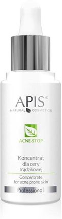 Apis Professional Natural Cosmetics Acne-Stop Koncentrat Dla Cery Trądzikowej 30 ml
