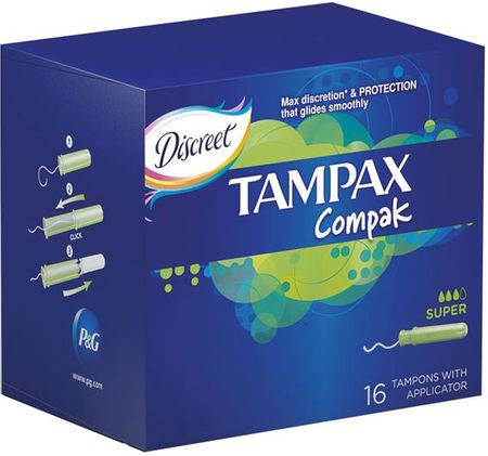 TAMPAX Super Compact Economy tampony 16 szt