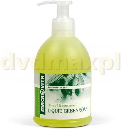 Macrovita iquid green soap z bio-oliwą z oliwek i bio-rumiankiem zielone mydło w płynie 300 ml