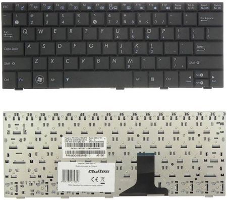 QOLTEC Klawiatura do notebooka ASUS EEE PC 1005HA R105 (7538.AS-1005)