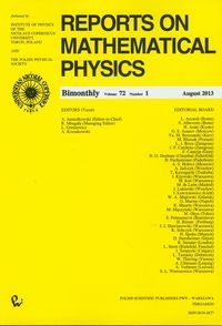 Reports on Mathematical Physics 72/1.