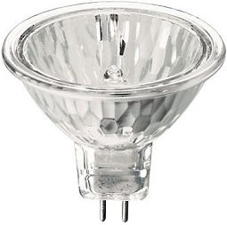 Lot De 10 Ampoules Halogènes MR16 50W GU5.3 12V Vert - Marque Heitronic, Dimmable