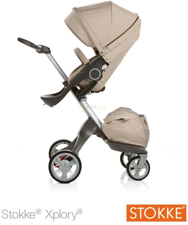 Stokke ストッケ エクスプローリー ベージュ 日傘つき - 外出/移動用品