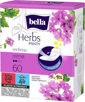 TzMO Wkładki higieniczne Bella Herbs z wyciągiem z werbeny 60 szt.