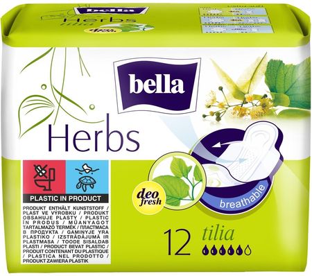 Bella Herbs Podpaski z wyciągiem z lipy 12 szt.