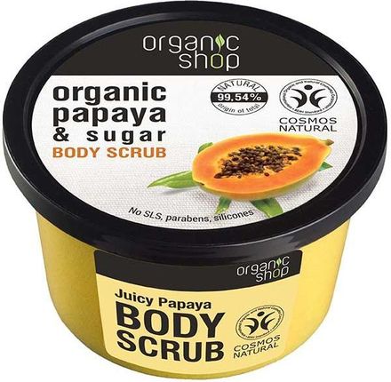 Organic Shop Organiczny peeling do ciała Soczysta papaja 250ml