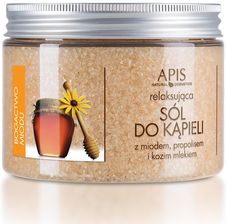 Apis Bogactwo Miodu Relaksująca Sól Do Kąpieli Z Miodem Propolisem I Kozim Mlekiem 650 g