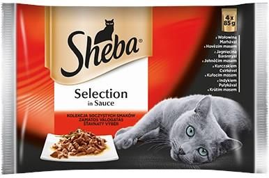 Sheba Selection in Sauce Soczyste Smaki saszetka 4x85g