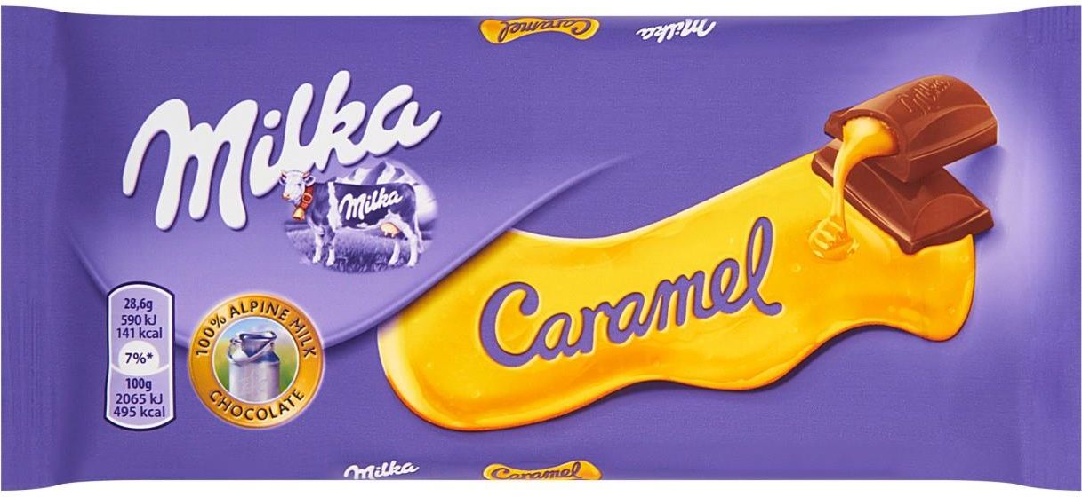 Milka Czekolada Mleczna Z Nadzieniem Karmelowym Caramel 100g Ceny I Opinie Ceneopl 1689