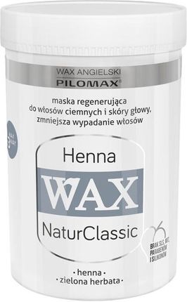 HENNA WAX maska regenerująca do włosów ciemnych 480 g