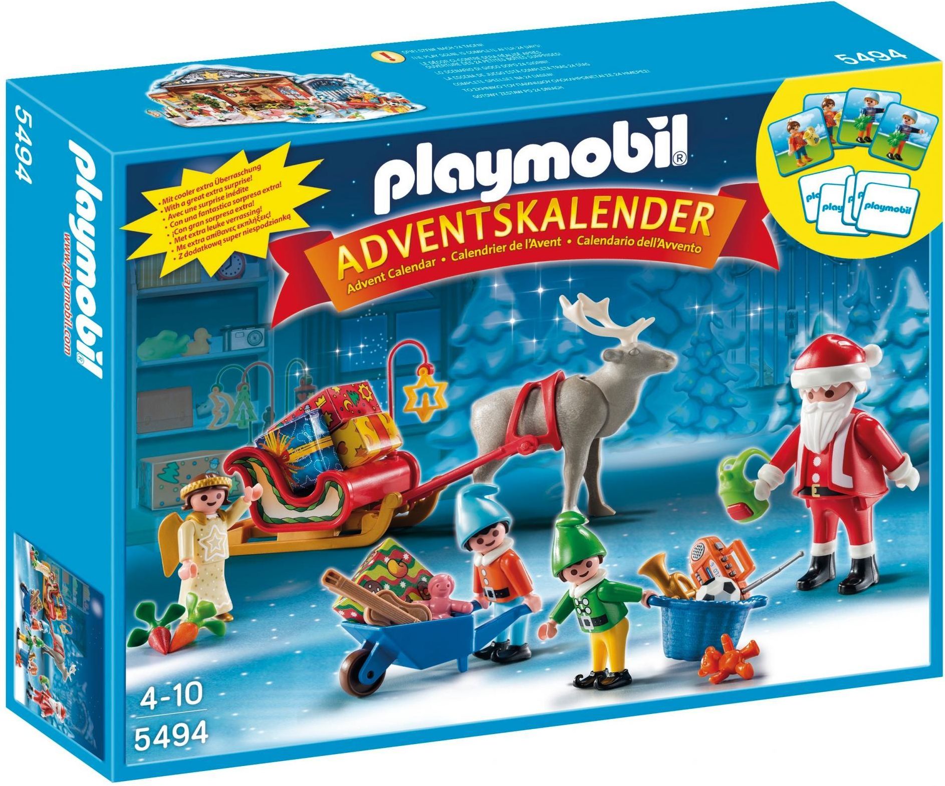 Playmobil Kalendarz Adwentowy Mikołaj Pakujący Prezenty 5494 ceny i