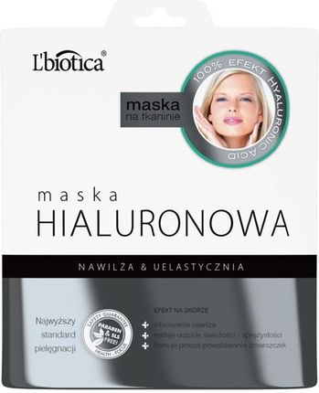 L'biotica Maska hialuronowa na tkaninie - nawilża i uelastycznia 23 ml