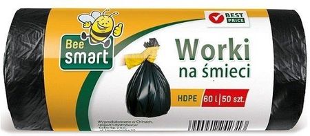 Bee Smart Worki Na Śmieci Czarne 60 L 50 Szt