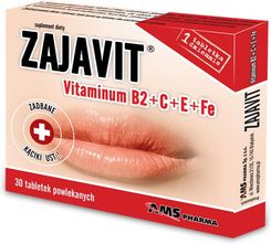 Zajavit (Vitaminum  B2 + C + E + Fe) 30 tabletek