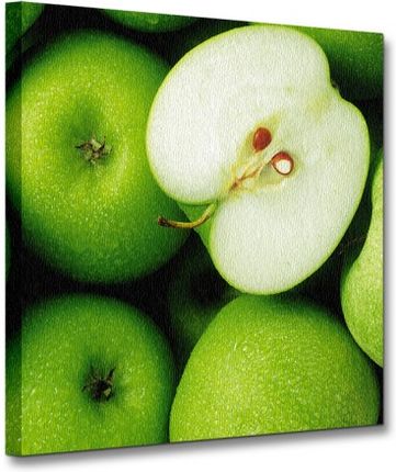 zielone Jabłka - Obraz na płótnie CKS0289
