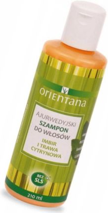 Orientana Ajurwedyjski szampon do włosów Imbir i Trawa Cytrynowa 210ml