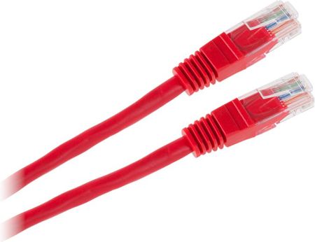 Inne marki Patchcord kabel UTP 8c wtyk-wtyk 1.0m CCA czerwony (KPO2779B-1.0)