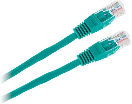 Inne marki Patchcord kabel UTP 8c wtyk-wtyk 1.0m CCA zielony (KPO2779D-1.0)