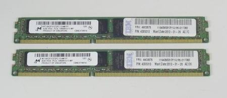 IBM 4GB 1X4GB, 1RX4, 1.35V PC3L-10600 CL9 ECC DDR3 1333MHz VLP (46C0575)