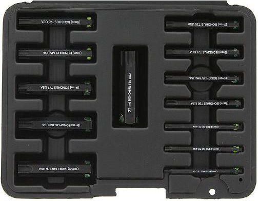 Bondhus ProHold Torx-Bits Set T10 Bis T55 – 10-teilig, 5,1 Cm Lang, Mit Haltefunktion, Made In USA
