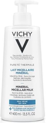 Vichy Purete Thermale Mleczko do demakijażu skóra sucha 400 ml