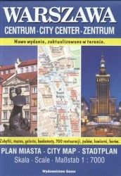 Warszawa centrum. Plan miasta 1:7 000