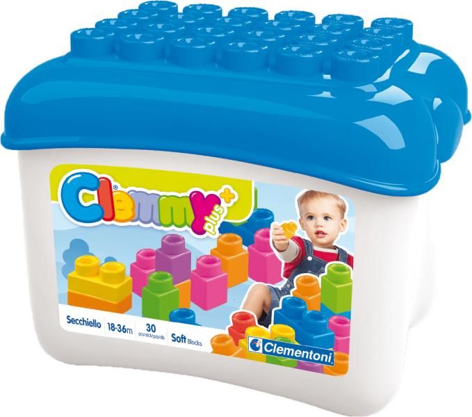 Clementoni Clemmy Plus Wiaderko 30 Klocków 14882 - ceny i opinie - Ceneo.pl