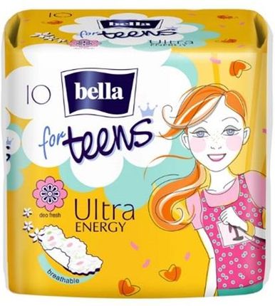 TzMO S.A. zestaw: 3x Podpaski Bella for Teens Ultra Energy 10 szt.