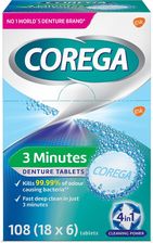 Zdjęcie Corega 3 min Tabletki do czyszczenia protez zębowych 6 sztuk - Kolonowskie