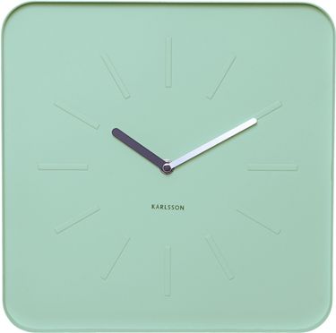 Karlsson zegar stołowy/ścienny Cube pastel green KA5447MG