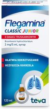 Zdjęcie FLEGAMINA Classic Junior o smaku truskawkowym 2mg/5ml, 120ml - Piaski