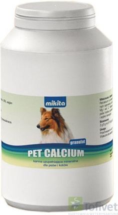 MIKITA Pet Calcium wapno.granulat na stawy i układ kostny 500g