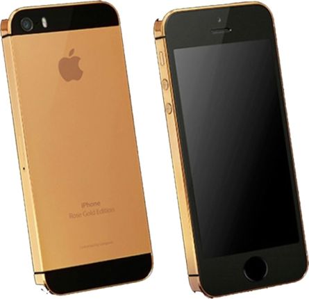Apple iPhone 5S 24ct ROSE GOLD EDITION 16GB czarny - Cena