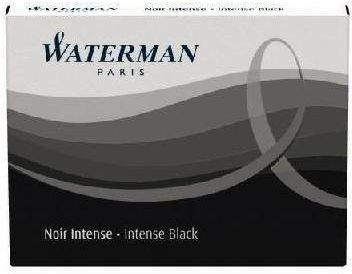 Waterman Naboje Kolor Czarny (Black) Długie 8Szt. S0110860