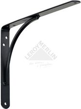 Amig/Agas wspornik półki MOD10 250x200 mm czarny mocowany do ściany za pomocą wkrętówi kołków rozporowych