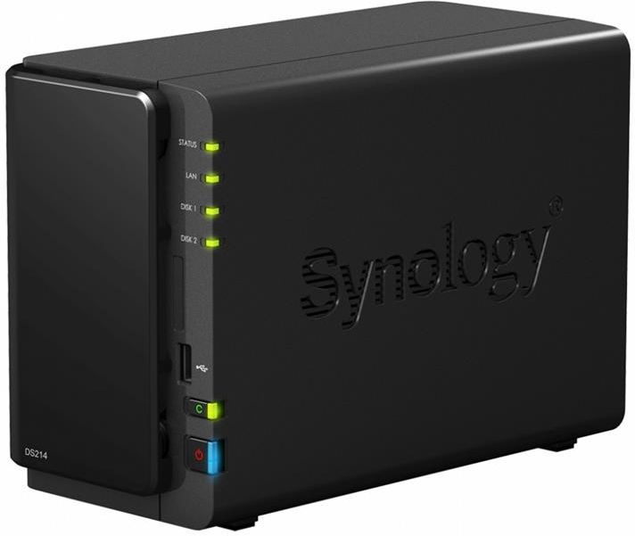 Dysk NAS SYNOLOGY DISK STATION NAS, 2X SATA, 3X USB, DLNA (DS214
